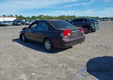 2001 Honda Civic Lx из США, поврежденный, VIN 1HGES15521L014123